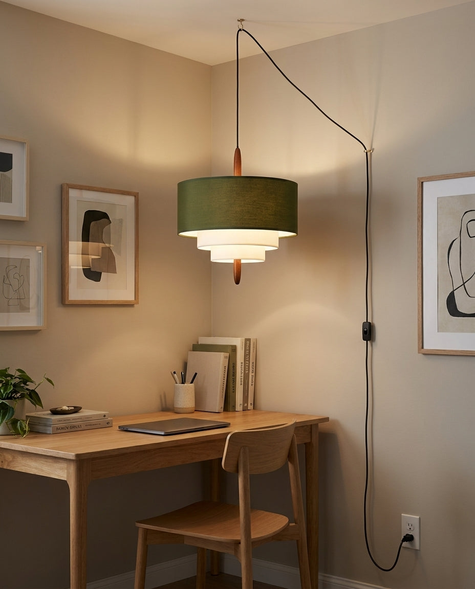 Raphia Plug In Pendant Light — product view 9