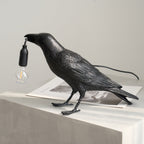 Raven Resin Table Lamp