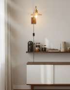 Retro Kelsey Plug In Glass Wall Light — product view 9