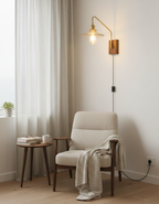 Retro Kelsey Plug In Glass Wall Light — product view 12
