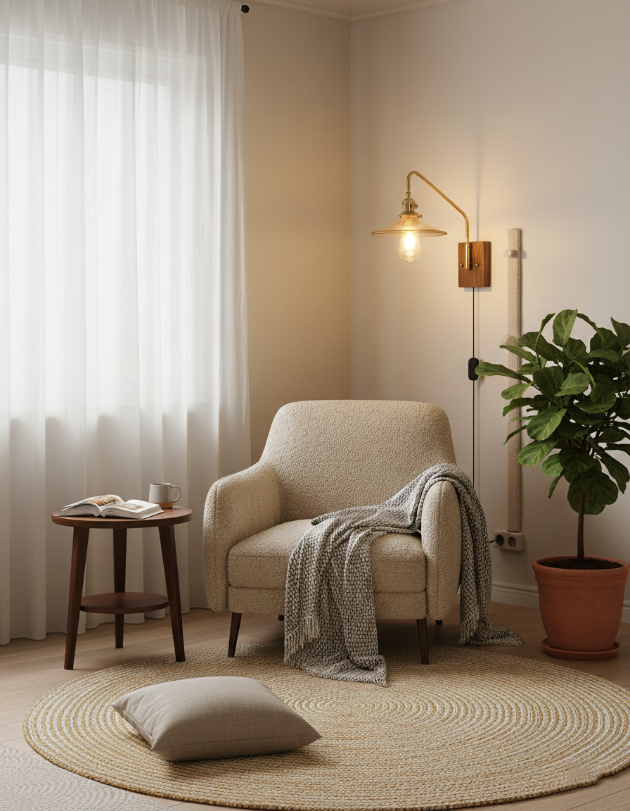 Retro Kelsey Plug In Glass Wall Light — product view 11