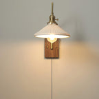 Retro Kelsey Plug In Glass Wall Light — product view 3