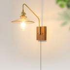 Retro Kelsey Plug In Glass Wall Light — product view 15