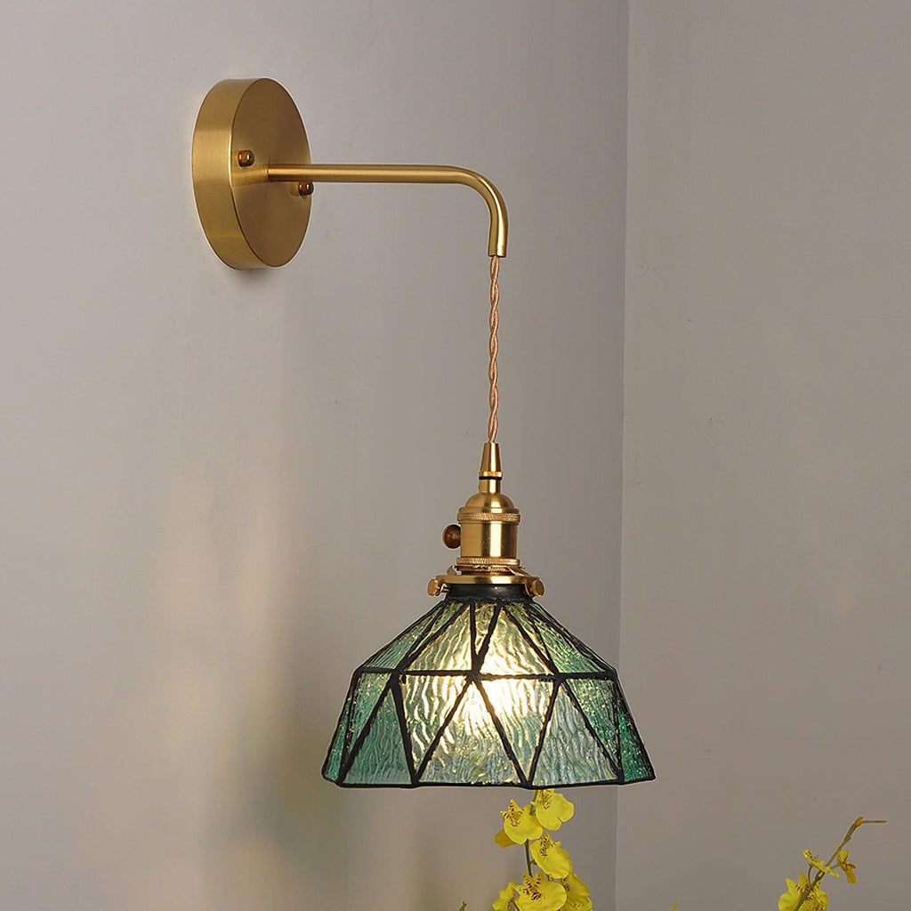 Retro Pastoral Glass Wall Lamp — product view 8