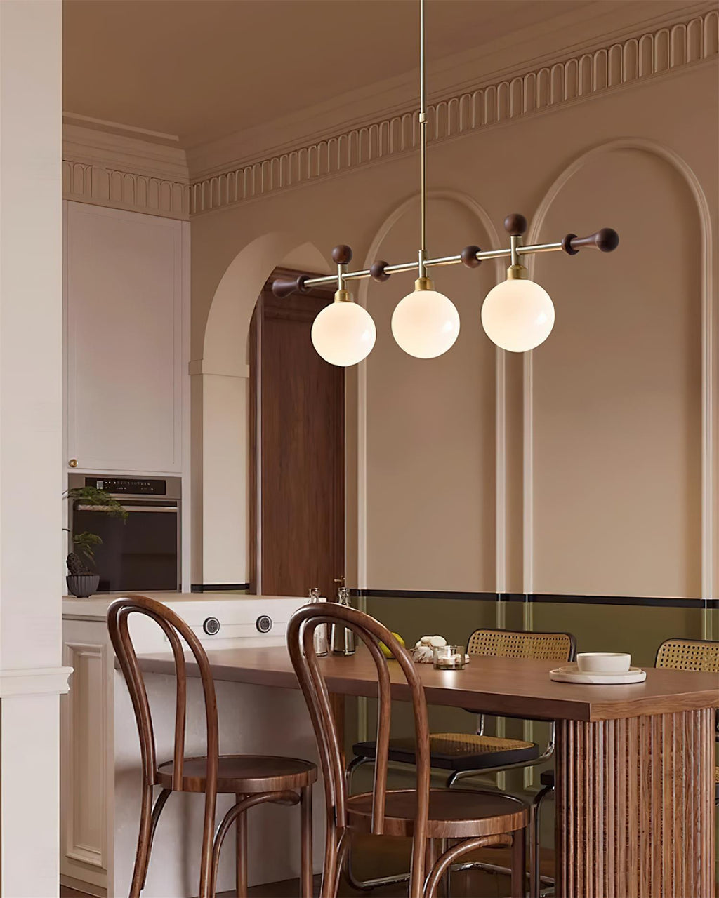 Retro Satilla Glass Chandelier — product view 3