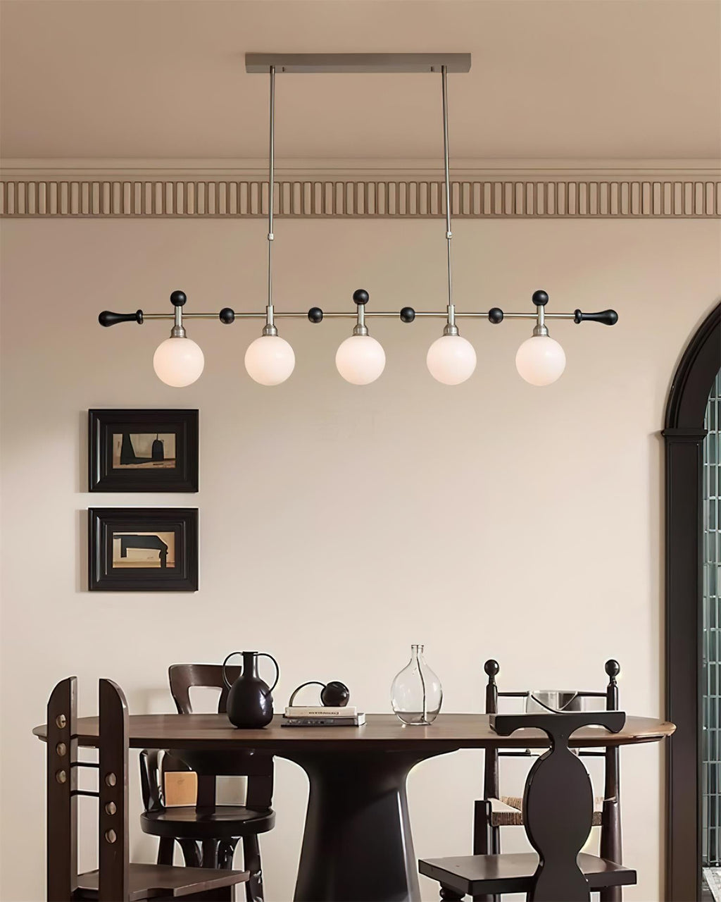 Retro Satilla Glass Chandelier — product view 9