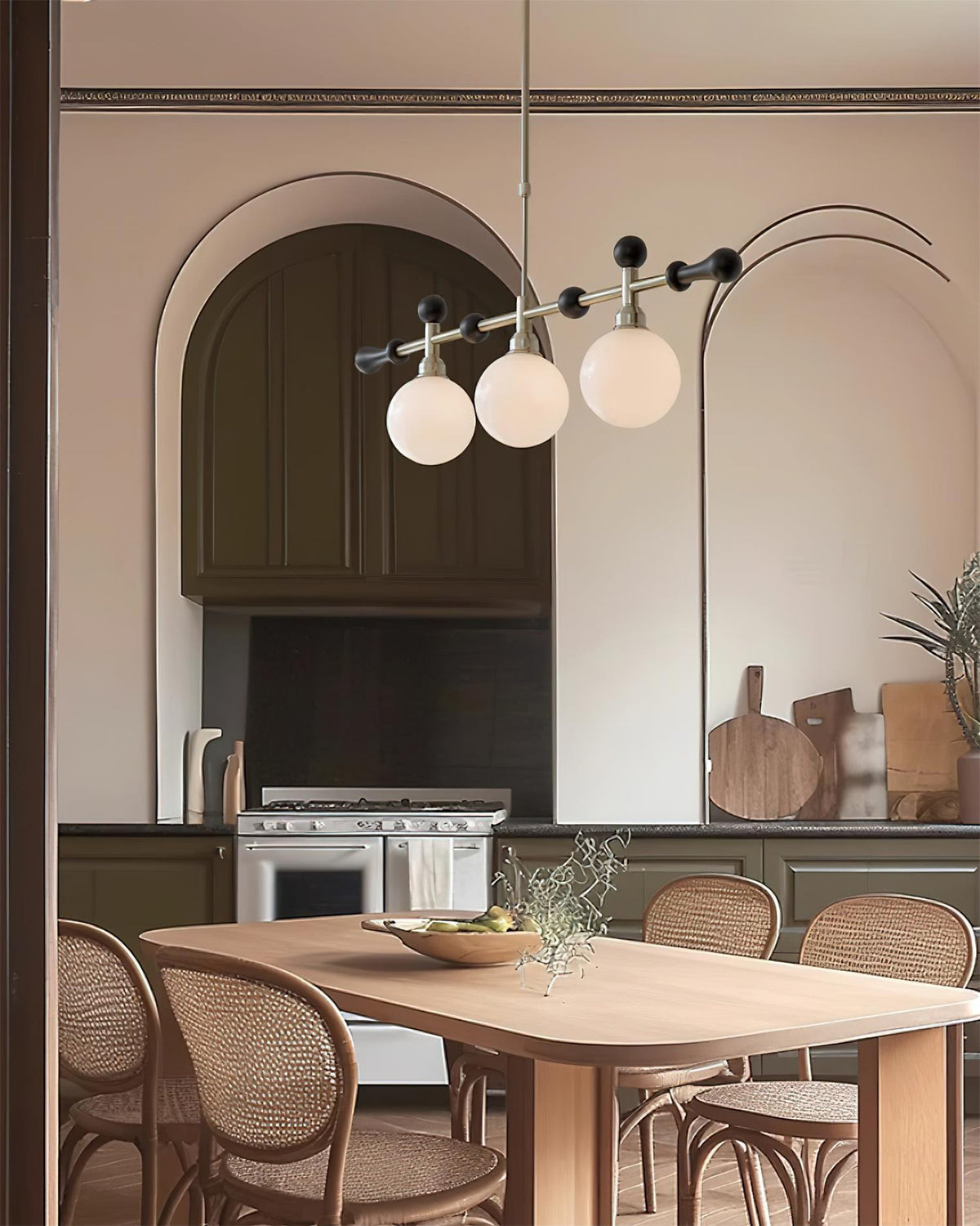 Retro Satilla Glass Chandelier — product view 7