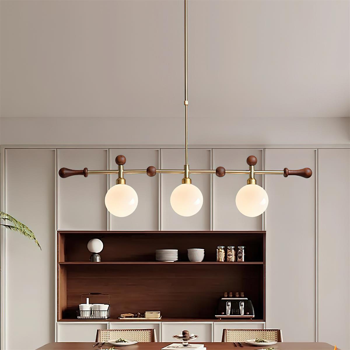 Retro Satilla Glass Chandelier — product view 2