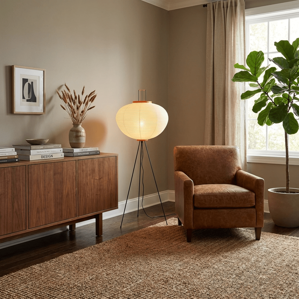 Japanese Rice Paper Floor Lamp — product view 11
