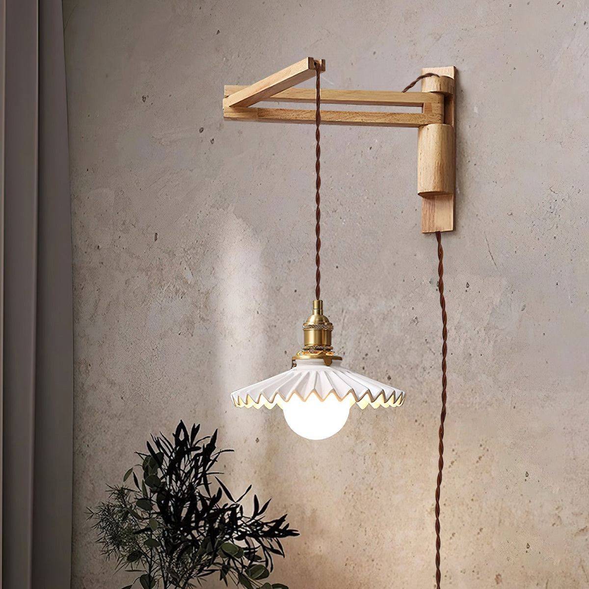 Rigale Plug In Glass Wall Lamp — product view 13
