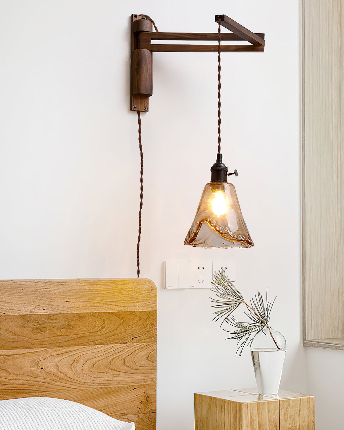 Rigale Plug In Glass Wall Lamp — product view 11