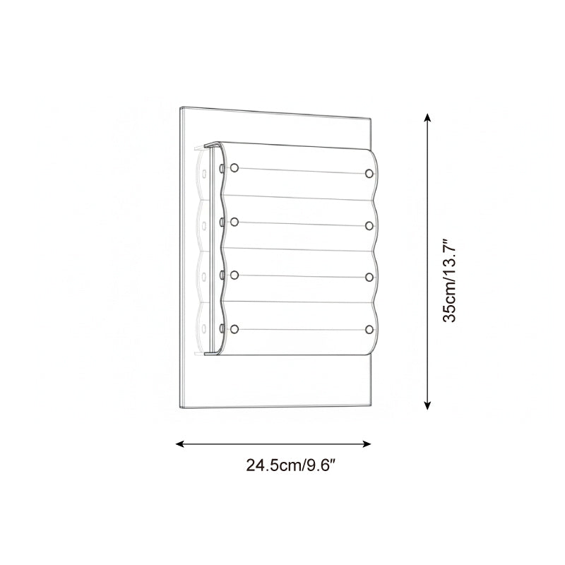 Ripple Edge Metal Wall Lamp — product view 5