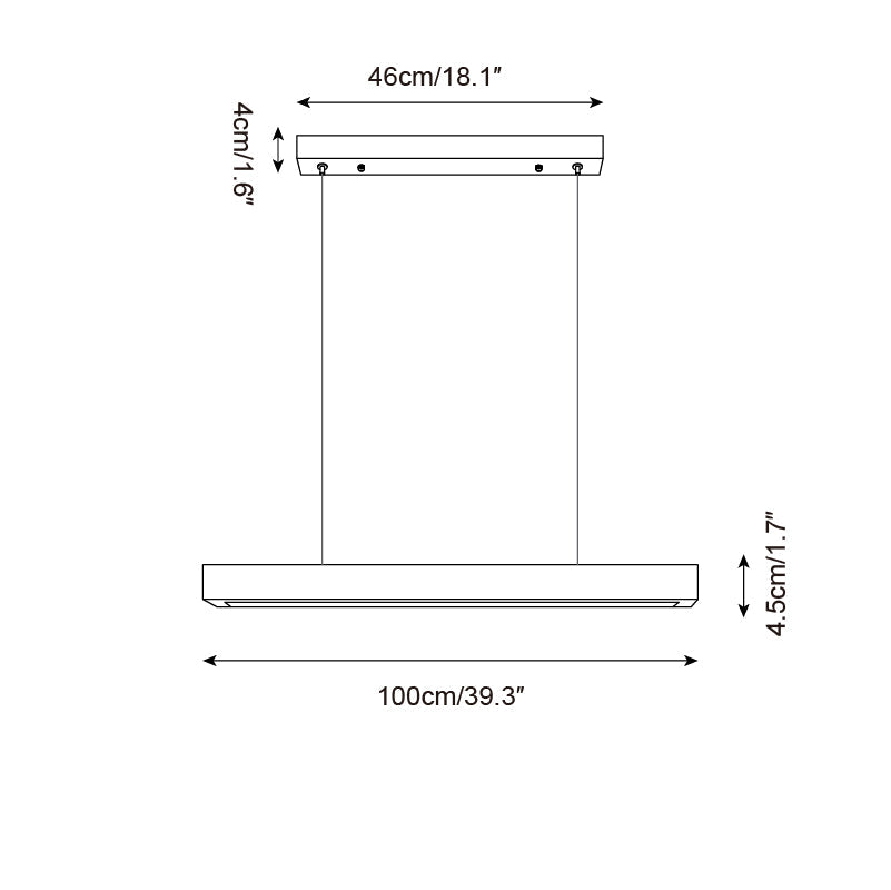 Rolde Linear Travertine Chandelier — product view 5