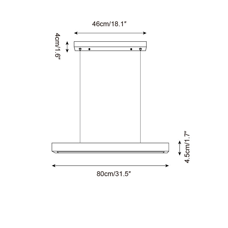 Rolde Linear Travertine Chandelier — product view 6