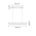 Rolde Linear Travertine Chandelier — product view 6
