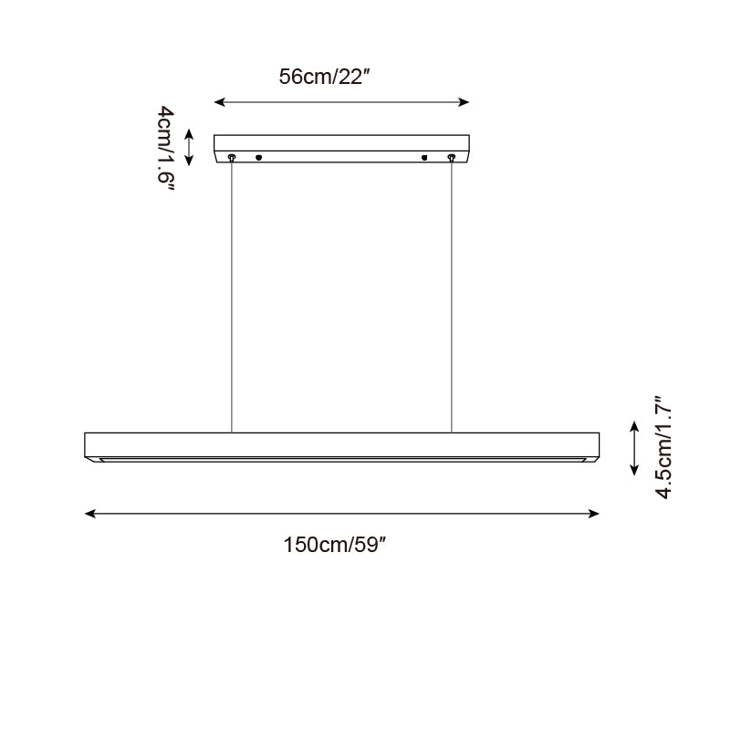 Rolde Linear Travertine Chandelier — product view 8