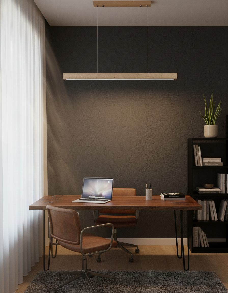 Rolde Linear Travertine Chandelier — product view 14