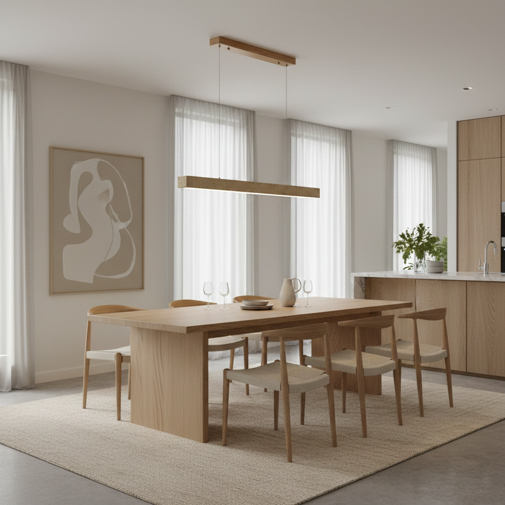 Rolde Linear Travertine Chandelier — product view 9