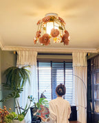 Romantische Flowers Glass Ceiling Light — product view 6