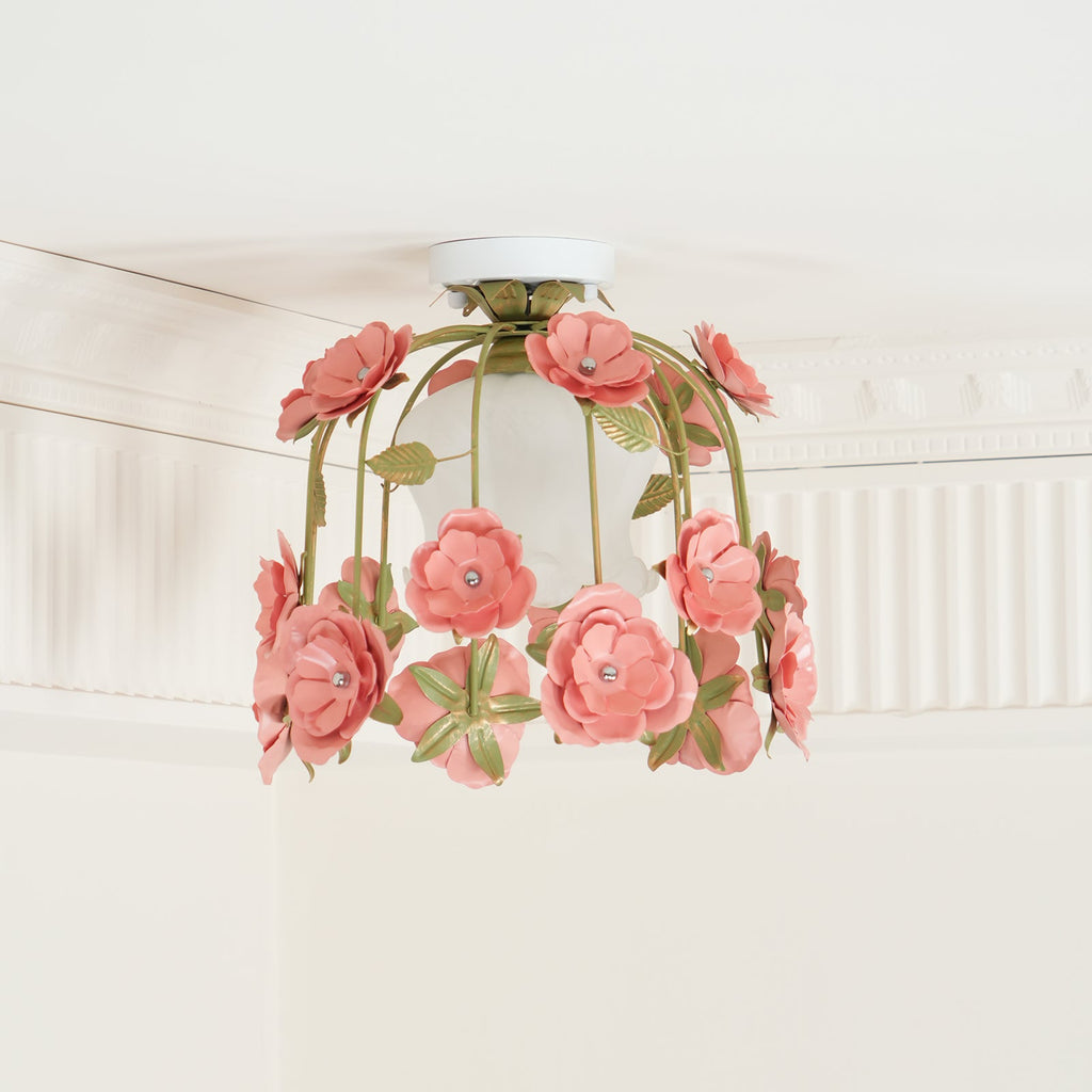 Romantische Flowers Glass Ceiling Light — product view 20
