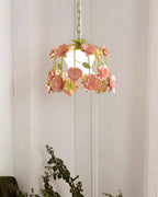 Romantische Flowers Glass Pendant Lamp — product view 11