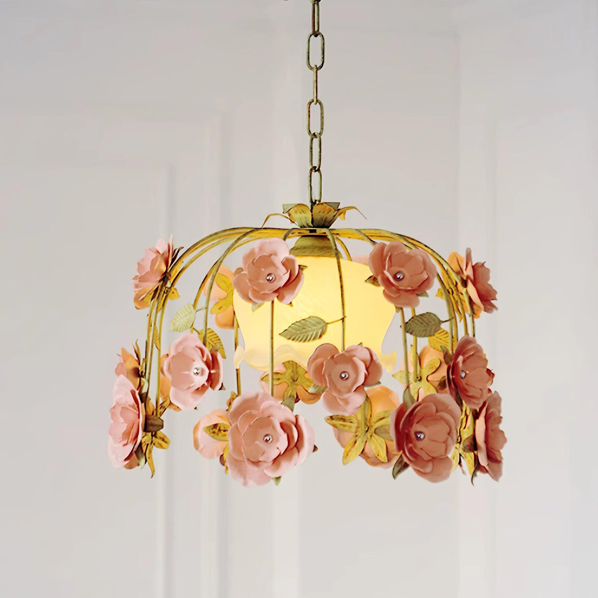 Romantische Flowers Glass Pendant Lamp — product view 9