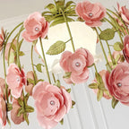 Romantische Flowers Glass Pendant Lamp — product view 10