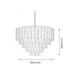 Rosewater Steps Glass Chandelier — product view 5