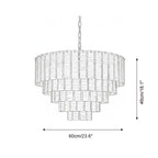 Rosewater Steps Glass Chandelier — product view 6