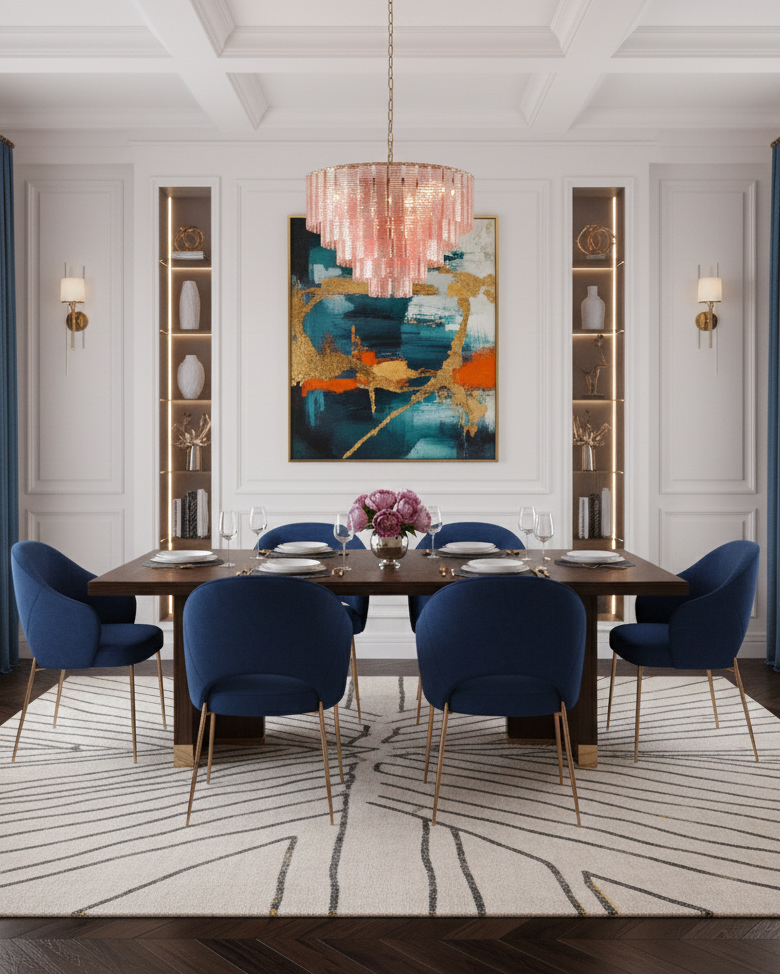 Rosewater Steps Glass Chandelier — product view 13