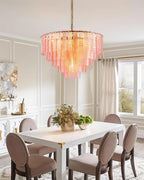 Rosewater Steps Glass Chandelier — product view 17