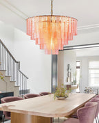 Rosewater Steps Glass Chandelier — product view 21