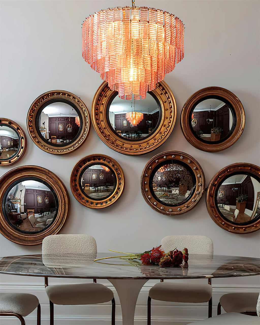 Rosewater Steps Glass Chandelier — product view 19
