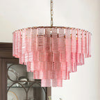 Rosewater Steps Glass Chandelier — product view 2