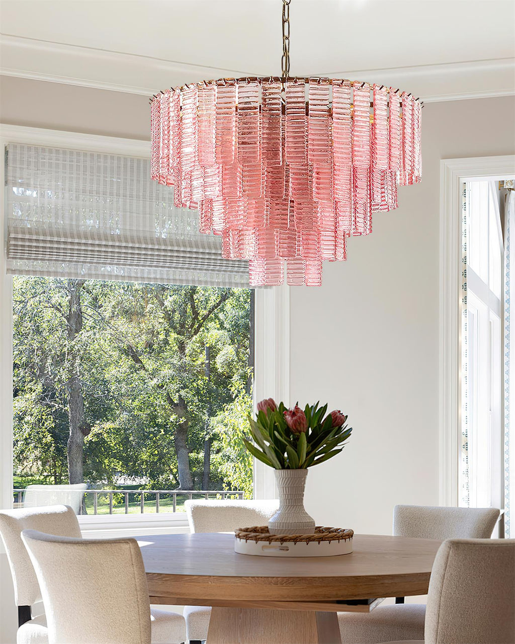 Rosewater Steps Glass Chandelier — product view 20