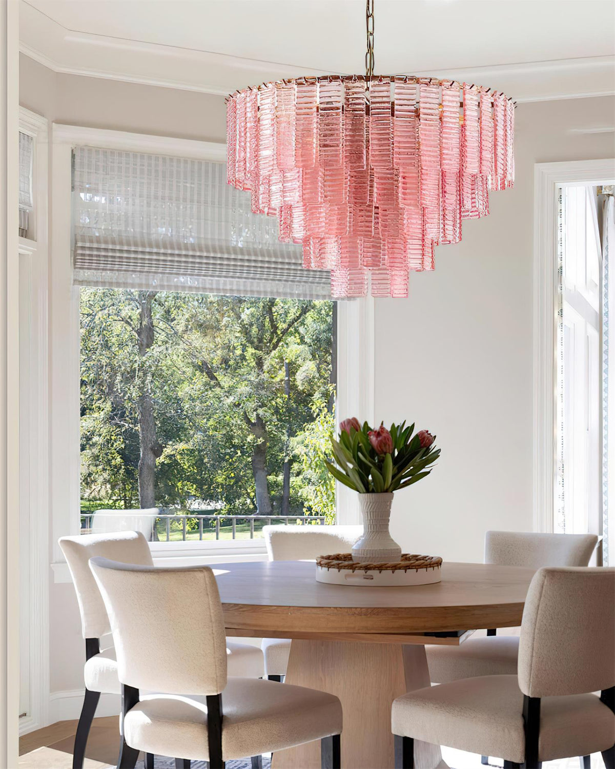 Rosewater Steps Glass Chandelier — product view 16