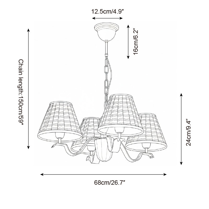 Rosvyn Wood Chandelier — product view 5