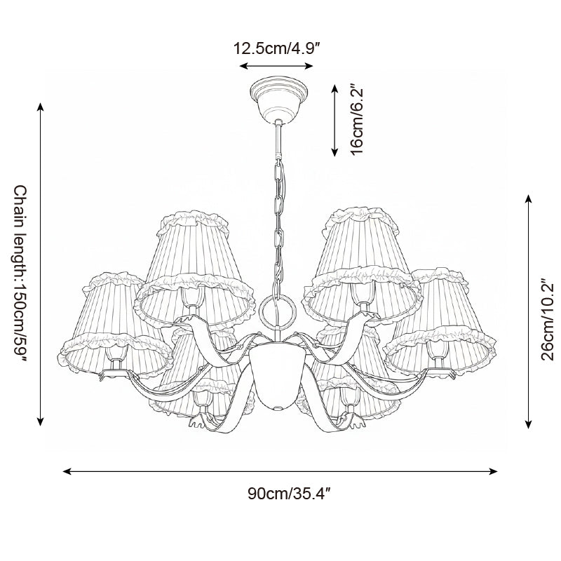 Rosvyn Wood Chandelier — product view 8