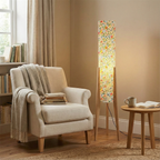 Roya Floral Wood Floor Lamp — product view 8