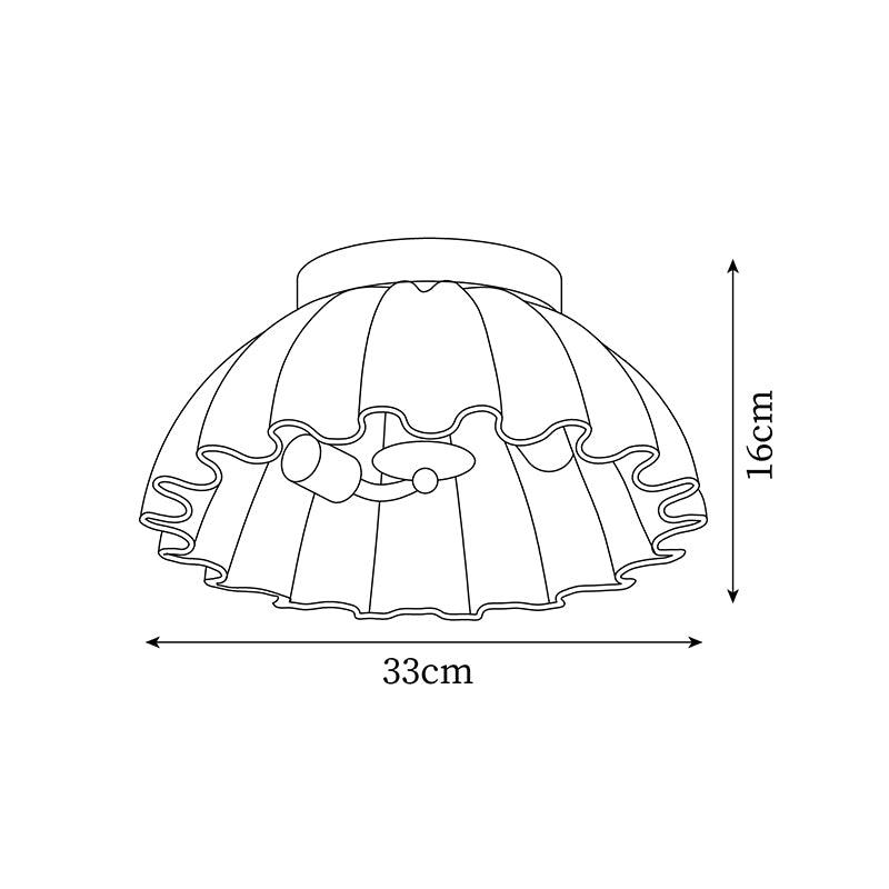 Ruffle Metal Ceiling Light — product view 5