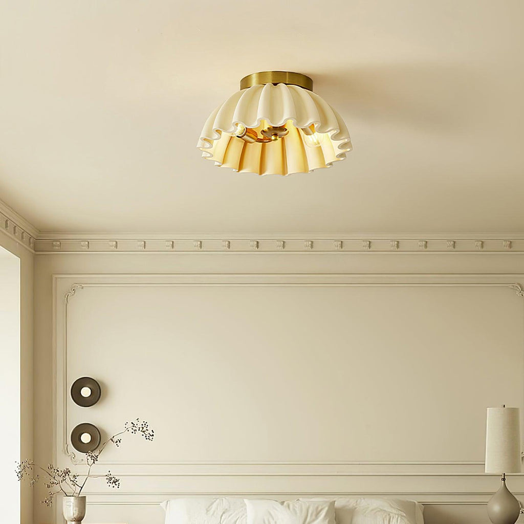 Ruffle Metal Ceiling Light — product view 2