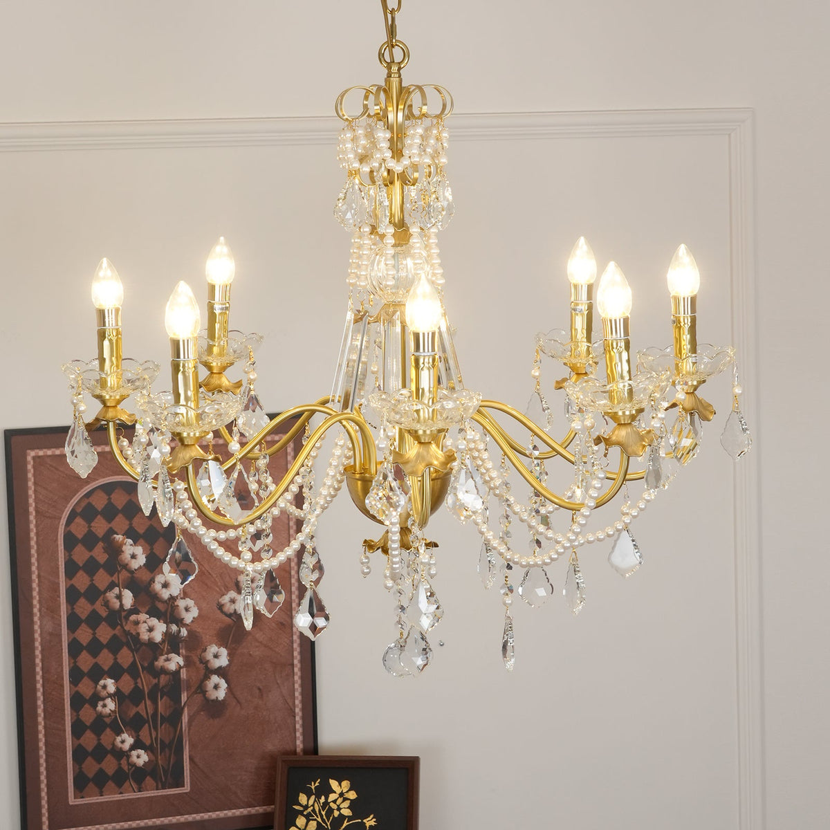 Elowen Crystal Chandelier — product view 2