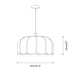 Scalloped Metal Pendant Lamp — product view 6