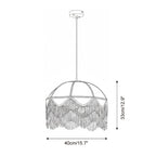 Scarlet Fringe Metal Pendant Lamp — product view 5