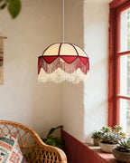 Scarlet Fringe Metal Pendant Lamp — product view 2