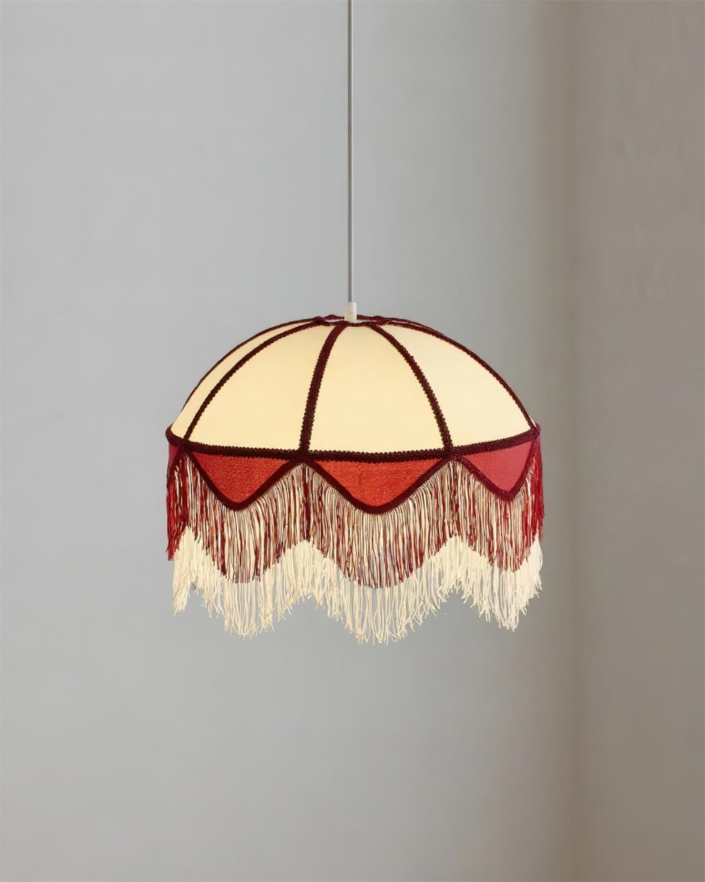 Scarlet Fringe Metal Pendant Lamp — product view 8