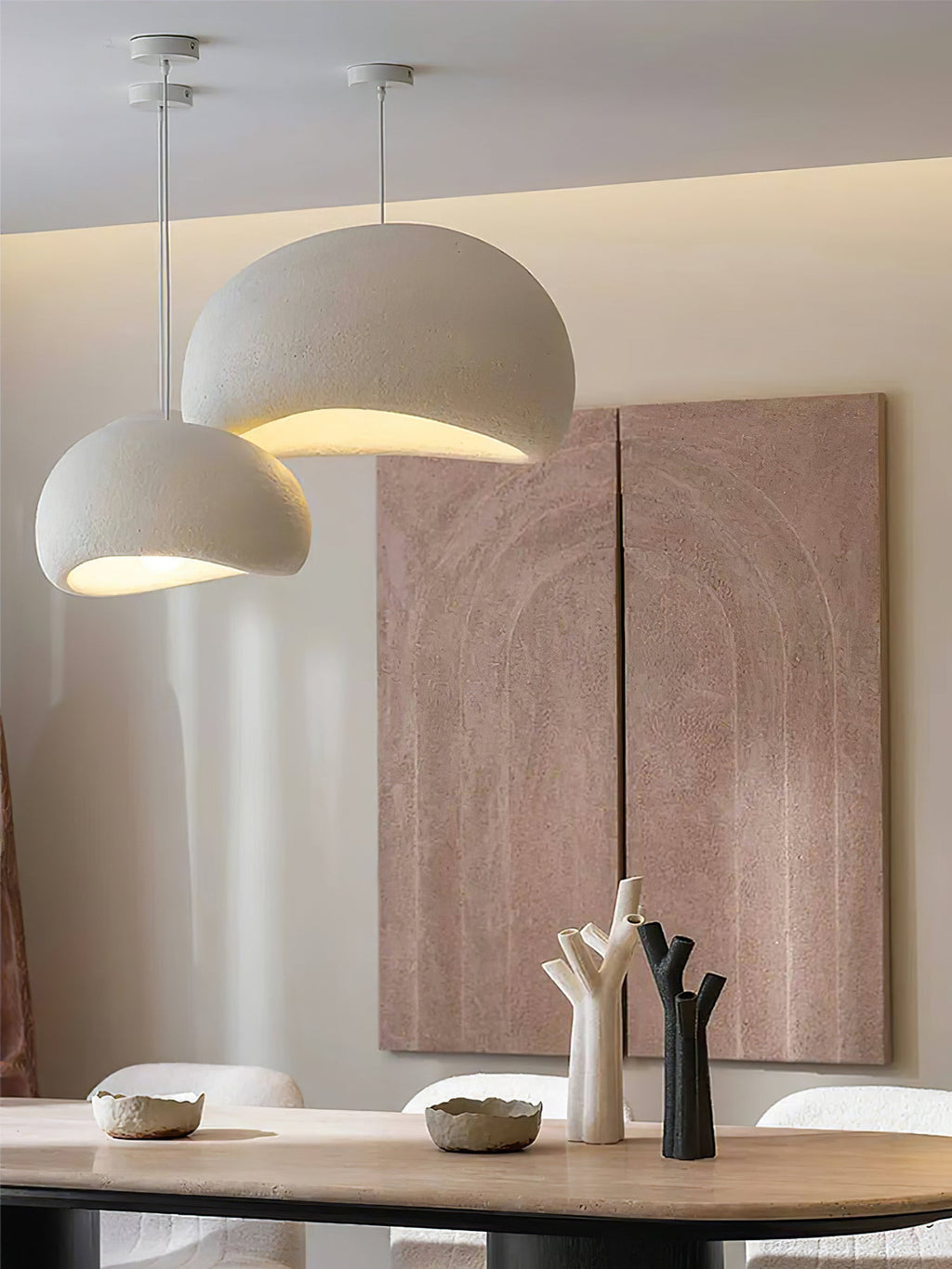 Sculptural Cloud Sphere Pendant Light