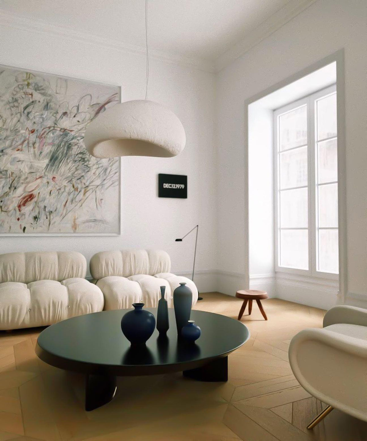 Sculptural Cloud Sphere Pendant Light