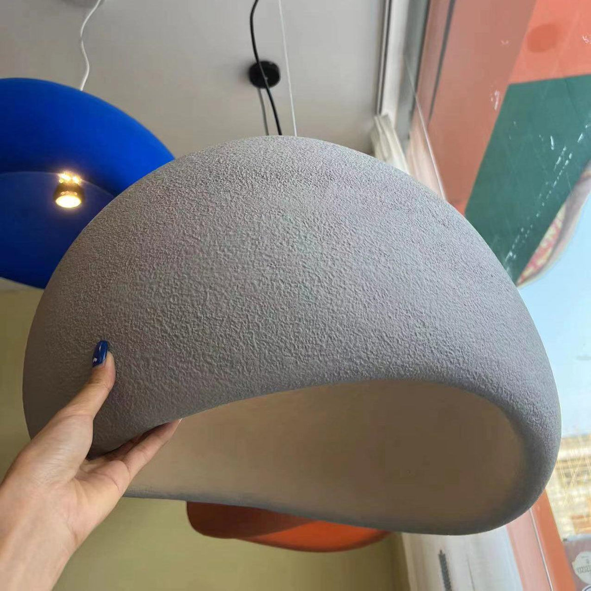 Sculptural Cloud Sphere Pendant Light