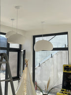 Sculptural Cloud Sphere Pendant Light